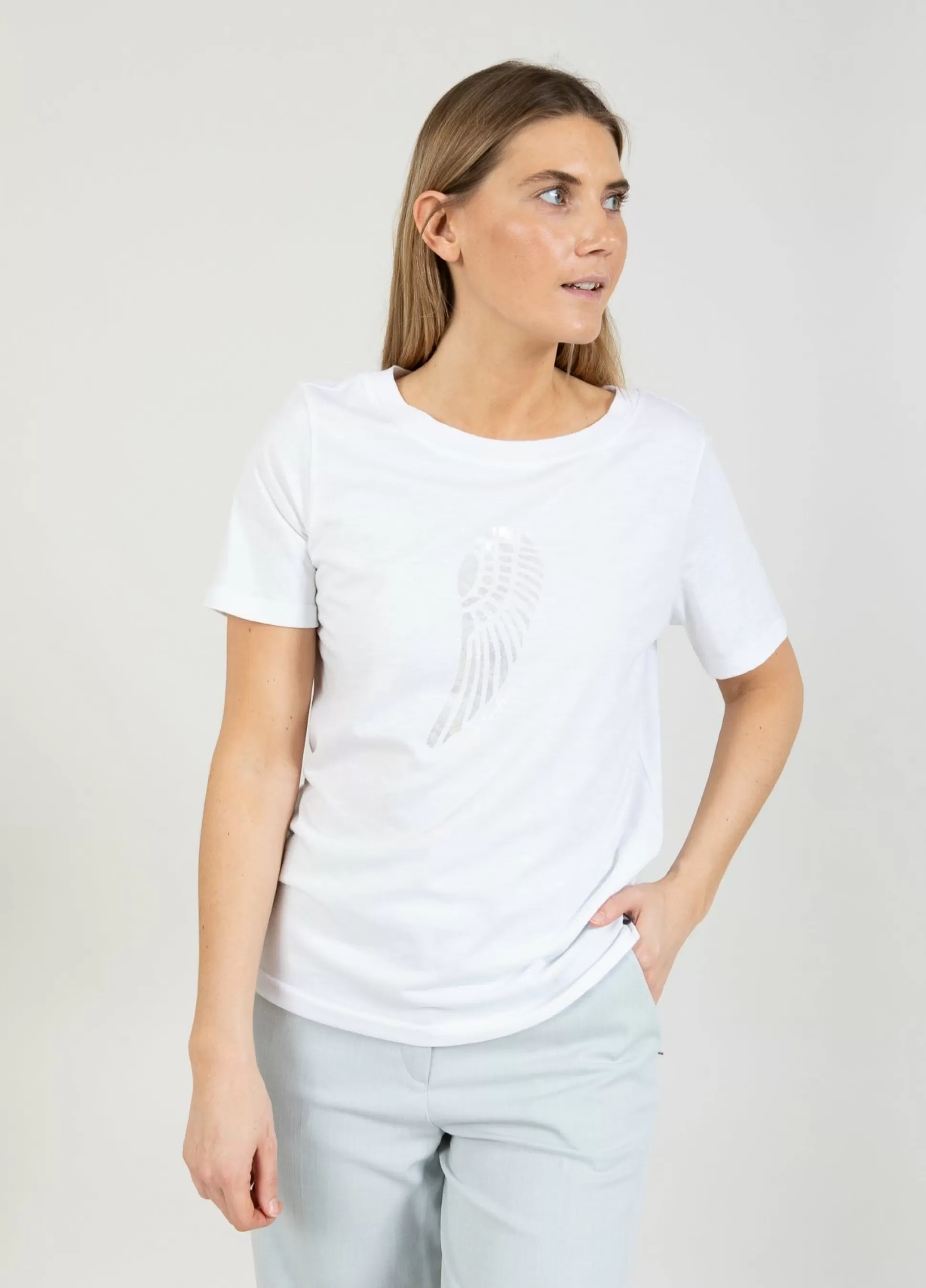 Coster Copenhagen T-Shirt With Wing White Fashion